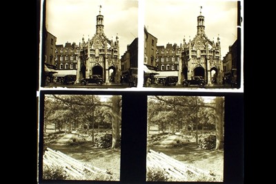 Lot 242 - A Customised French 'RF' Stereo Viewer & Glass Slides, inc Brough Superior Motorcycle, Alvis Car etc