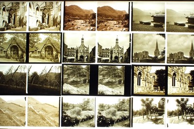 Lot 242 - A Customised French 'RF' Stereo Viewer & Glass Slides, inc Brough Superior Motorcycle, Alvis Car etc