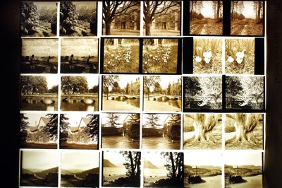 Lot 242 - A Customised French 'RF' Stereo Viewer & Glass Slides, inc Brough Superior Motorcycle, Alvis Car etc