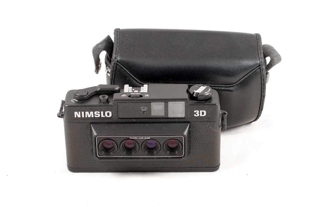 Lot 74 - Nimslo 35mm Lenticular 3D Camera & Case.