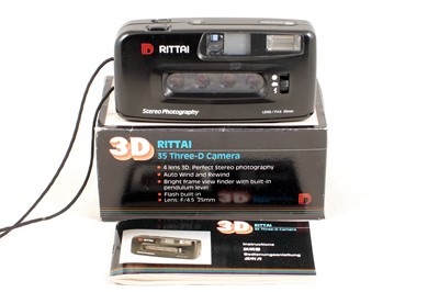 Lot 68 - A Rare Rittai 35mm 3D Lenticular Compact Camera.