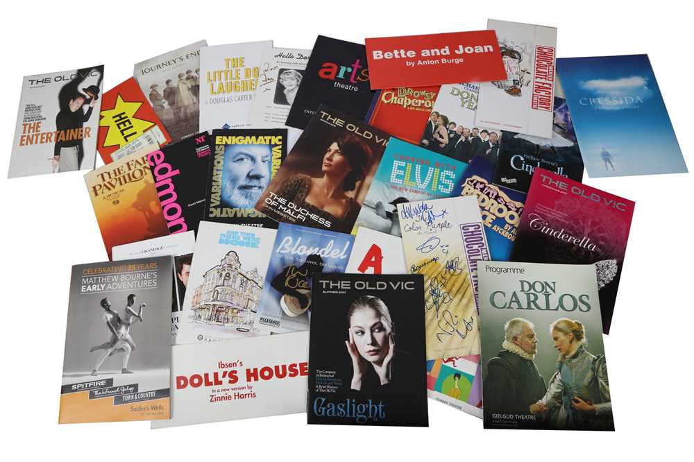Lot 1115 - Signed Theatre Programmes.-