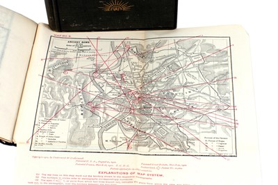 Lot 398 - Book & Map from Underwood & Underwood 'Rome Through the Stereoscope' Set.