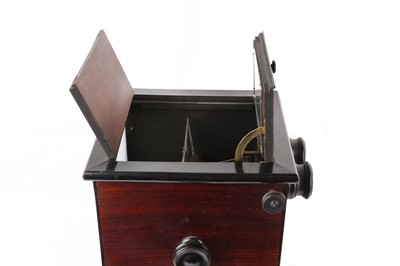 Lot 240 - A Tabletop Rosewood Stereoviewer Containing a Good Selection of Stereo Diapositives