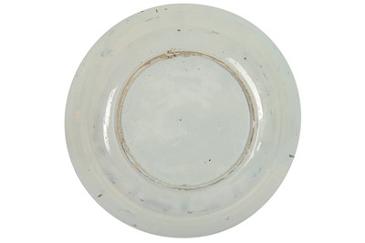 Lot 159 - A DELFT TIN GLAZED POTTERY PLATE, 17TH/18TH CENTURY