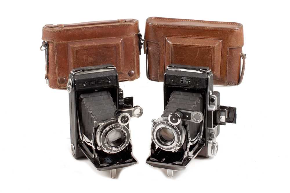 Lot 188 - Two Zeiss Ikon Super Ikontas. One a Soviet Hybrid?