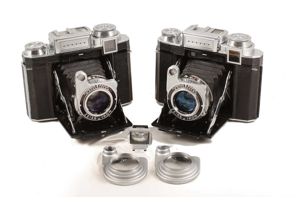 Lot 190 - A Pair of Zeiss 533/16 Super Ikonta A Cameras.