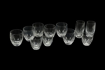 Lot 186 - A SET OF SIX BACCARAT CRYSTAL MASSENA GLASS TUMBLERS