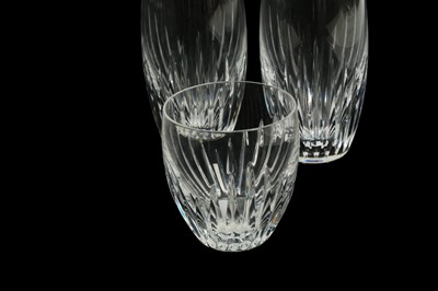 Lot 186 - A SET OF SIX BACCARAT CRYSTAL MASSENA GLASS TUMBLERS