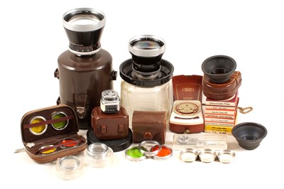 Lot 261 - Collection of Zeiss Ikon Contaflex Lenses & Accessories.