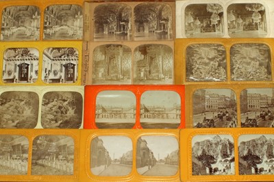 Lot 423 - Group of Tissue Type Stereo Cards inc London & a Diableries Style View.