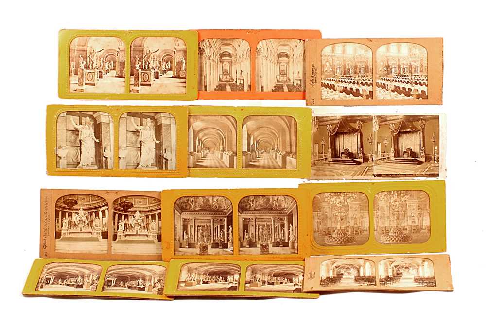 Lot 424 - Small Group of Victorian Tissue Type Interior Stereo Views.