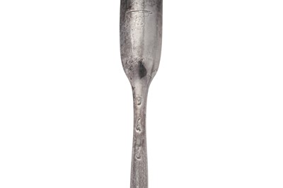 Lot 325 - A George II / III Irish sterling silver marrow scoop, Dublin circa 1760 by Alexander Richards