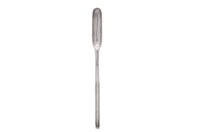 Lot 337 - A George I sterling silver marrow scoop, London 1724 by Charles Jackson