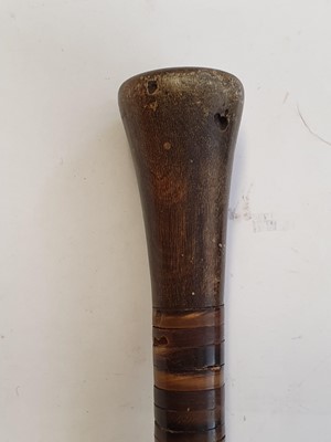 Lot 1115 - λ TWO RHINOCEROS HORN CANES.