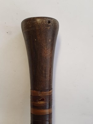 Lot 1115 - λ TWO RHINOCEROS HORN CANES.