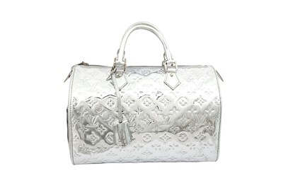 Louis Vuitton Silver Monogram Matte Speedy 30