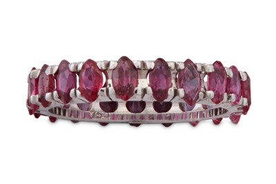 Lot 80 - A ruby eternity ring