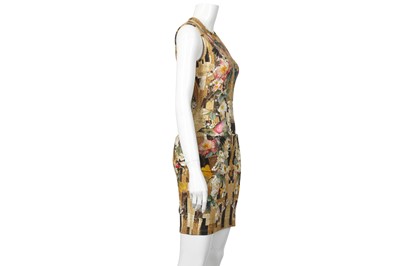 Lot 228 - Alexander McQueen Floral and Bird Print Dress - Size 40