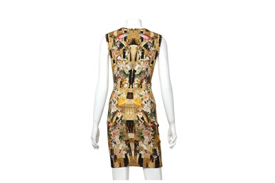 Lot 228 - Alexander McQueen Floral and Bird Print Dress - Size 40