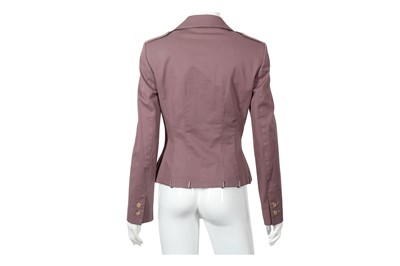 Lot 68 - Alexander McQueen Lilac Military Style Jacket - Size 42