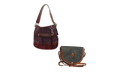 Lot 661 - Coach Purple Shoulder Bag and Pollini Black Crossbody Bag