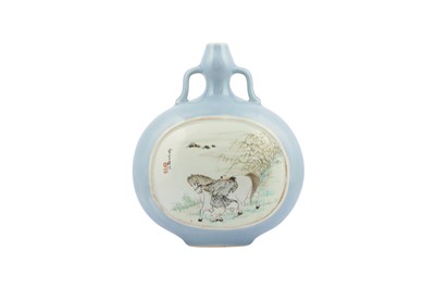 Lot 358 - A CHINESE MOON FLASK.