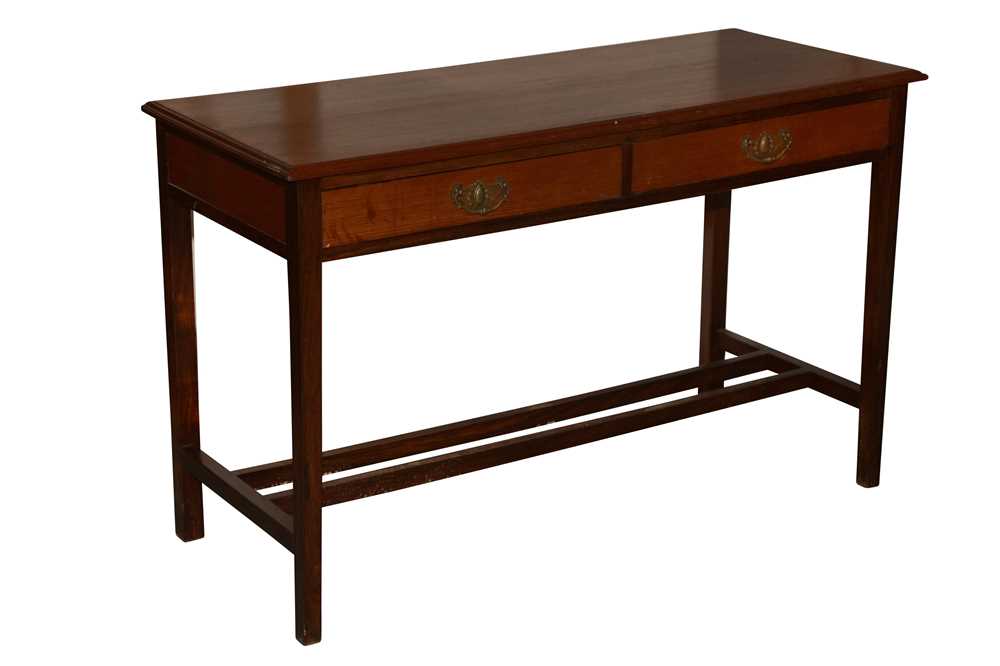 Lot 143 - AN ANGLO INDIAN TEAK AND ROSEWOOD SIDE TABLE, MID 20TH CENTURY