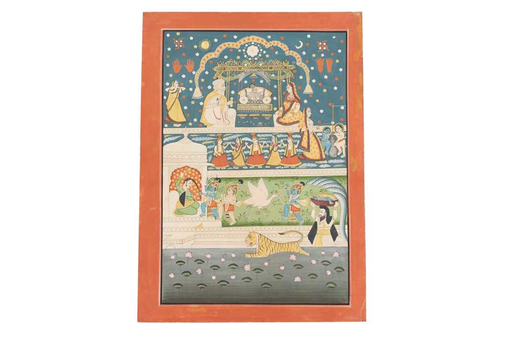 Lot 8 - SCENES FROM THE BHAGAVATA PURANA: THE LIFE OF KRISHNA
