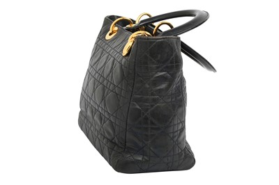 Lot 115 - Christian Dior Navy Medium Lady Dior Bag