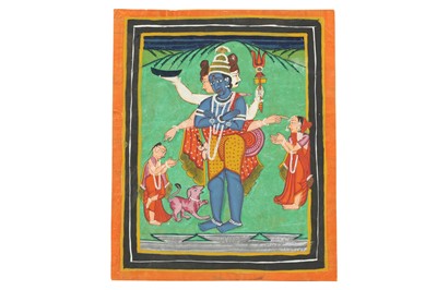 Lot 15 - A GROUP OF FOUR INDIAN PAINTINGS OF VAISHNAVA CONTENT