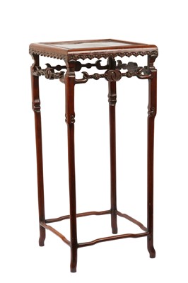 Lot 984 - A CHINESE WOOD STAND.