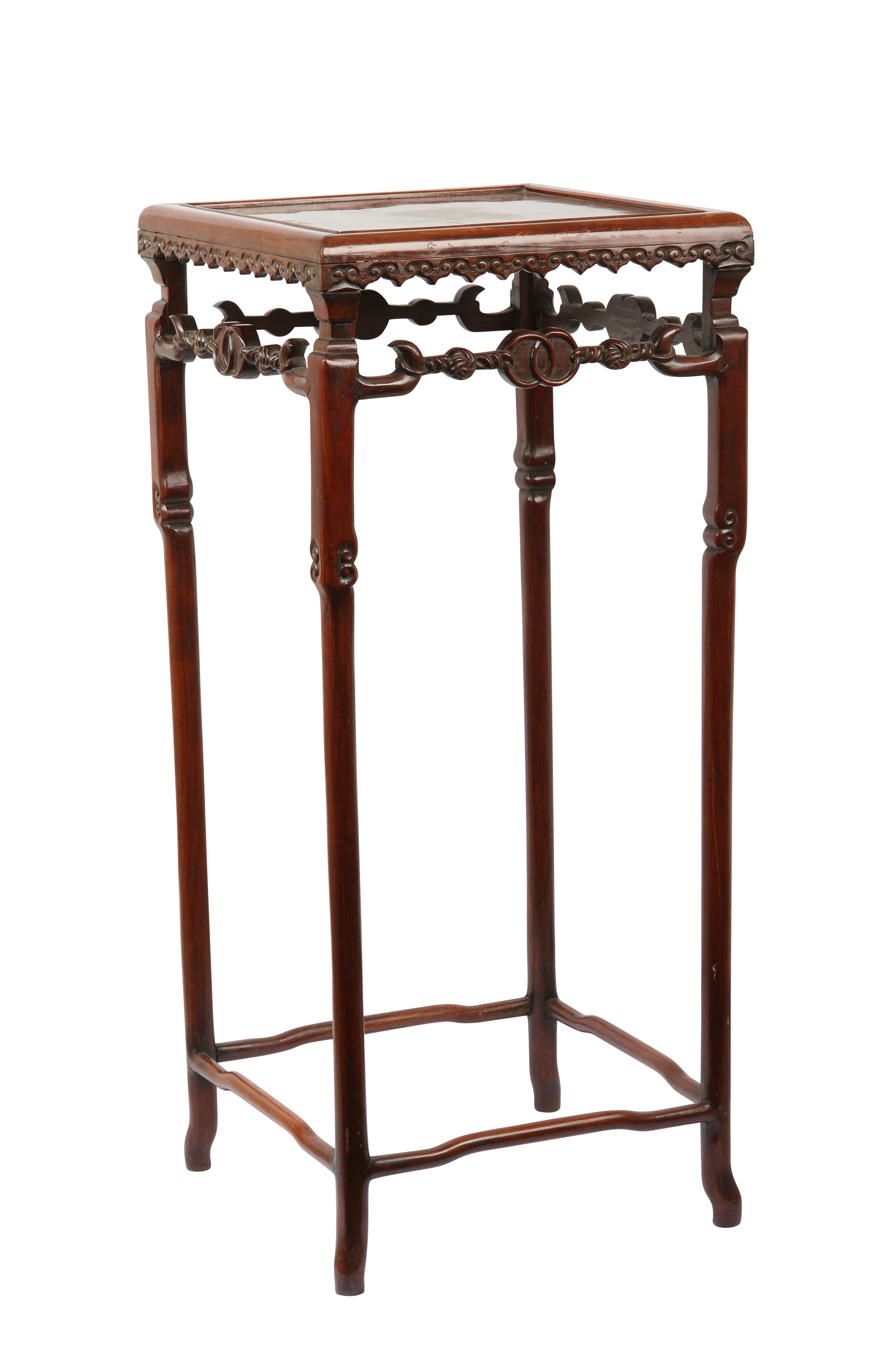 Lot 984 A CHINESE WOOD STAND.