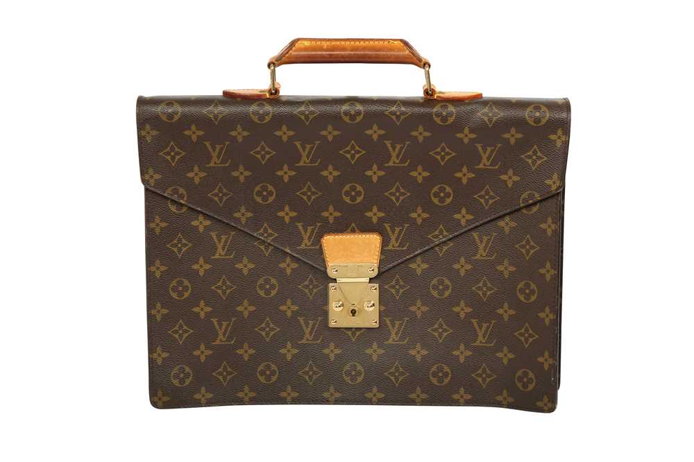 Serviette ambassadeur leather handbag Louis Vuitton Brown in Leather   28420667