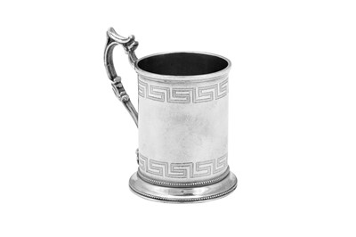 Lot 167 - A late 19th century Indian Colonial silver christening mug, Calcutta circa 1880 by Cooke and Kelvey