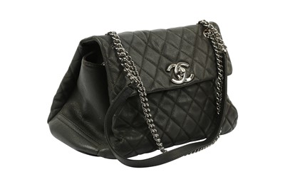 Lot 469 - Chanel Black Accordion Shoulder Bag