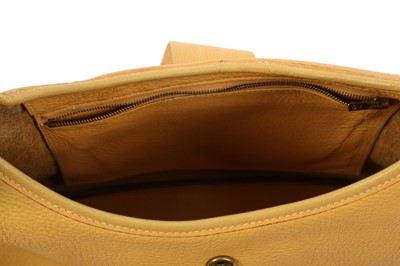 Lot 148 - Hermès Pale Yellow Clemence Tsako Shoulder Bag