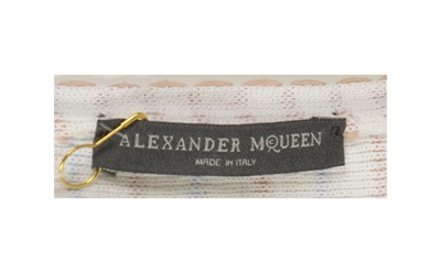 Lot 388 - Alexander McQueen White Knitted Skirt Suit - Size XXL & XL