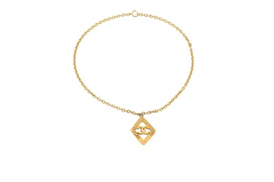 Lot 315 - Chanel Open Diamond CC Logo Necklace