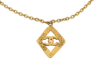 Lot 315 - Chanel Open Diamond CC Logo Necklace