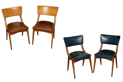Lot 495 - BENCHAIRS OF STOE, TWO PAIRS OF SIDE CHAIRS, CIRCA 1960S