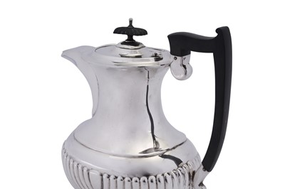 Lot 421 - A George V sterling silver five – piece tea and coffee service, Sheffield 1926 by Emile Viner