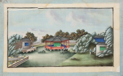 Lot 418 - EIGHT CHINESE PITH PAPER PAINTINGS.