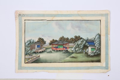 Lot 418 - EIGHT CHINESE PITH PAPER PAINTINGS.