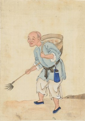 Lot 415 - EIGHT CHINESE PITH PAPER PAINTINGS.