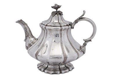 Lot 83 - A mid-19th century German 13 loth (812 standard) silver tea and coffee service, circa 1860 marked Schad