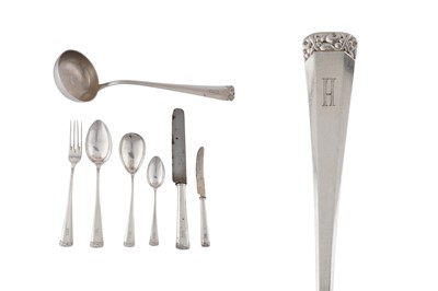 Lot 91 - An early 20th century German 800 standard silver part-table service of flatware / canteen, Berlin circa 1910 by Posen