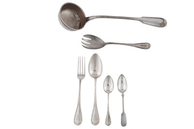 Lot 90 - An early 20th century German 800 standard silver part-table service of flatware / canteen, Berlin circa 1910 by Posen