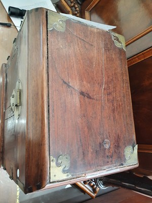 Lot 148 - A CHINESE HARDWOOD TABLE-TOP CHEST, GUANPIXIANG.