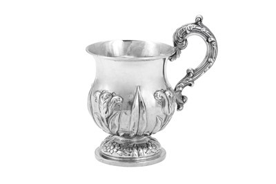 Lot 478 - A William IV sterling silver christening mug, London 1836 by John Edward Terry